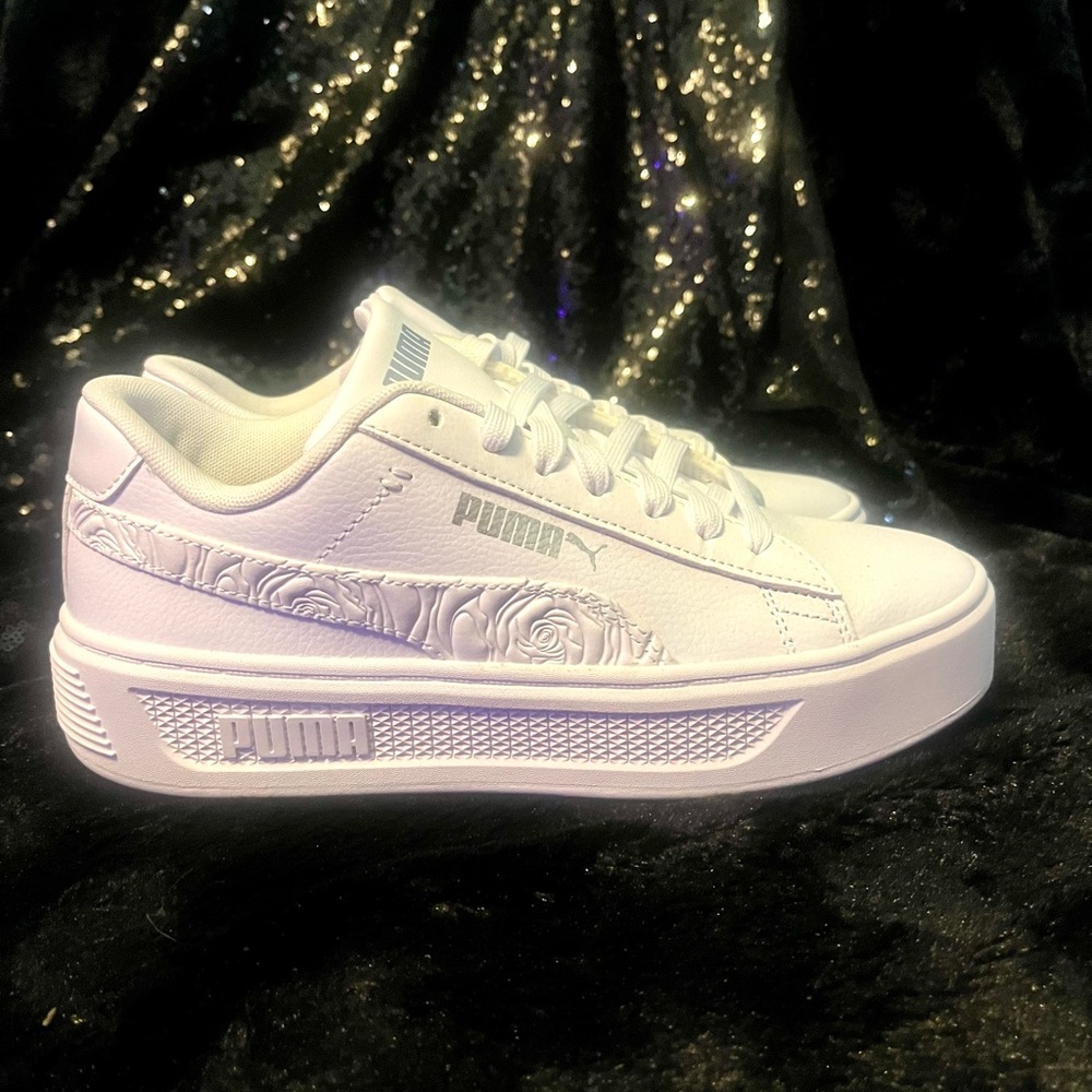 PUMA White Smash V3 Rose Imprints